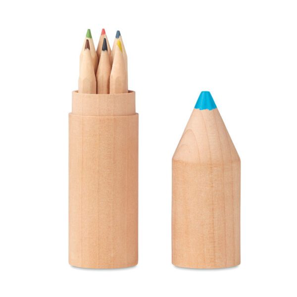 Estuche madera de 6 lápices PETIT COLORET - Imagen 3