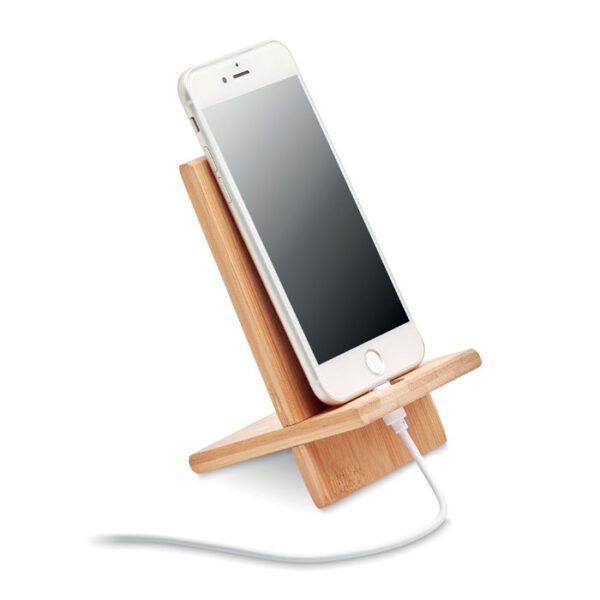 Soporte para telefono de bambú WHIPPY - Imagen 4