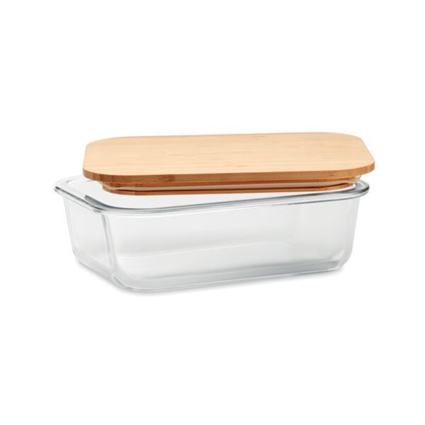 Fiambrera vidrio y tapa bambú TUNDRA LUNCHBOX - Imagen 3