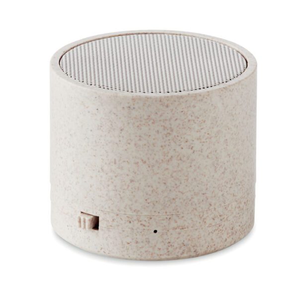 Altavoz Bluetooth paja trigo ROUND BASS+ - Imagen 2