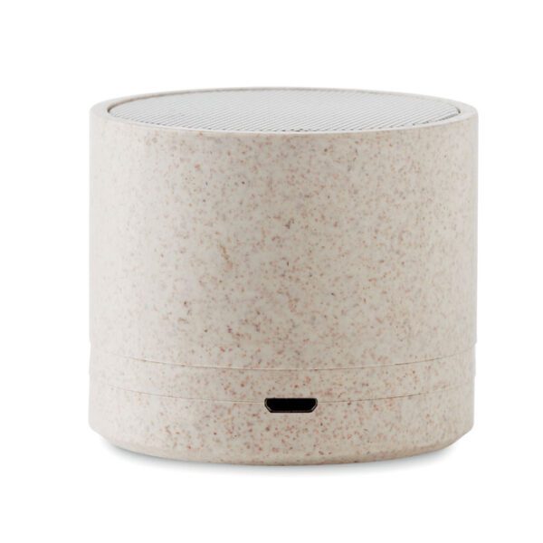 Altavoz Bluetooth paja trigo ROUND BASS+ - Imagen 7