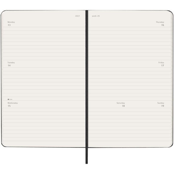 Agenda semanal de 12 meses L horizontal con tapa dura "Moleskine" - Imagen 7