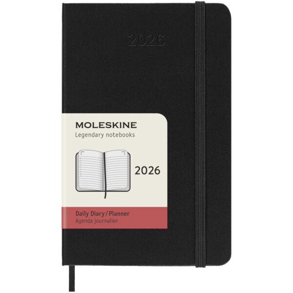 Agenda diaria de bolsillo de 12 meses con tapa dura "Moleskine" - Imagen 2