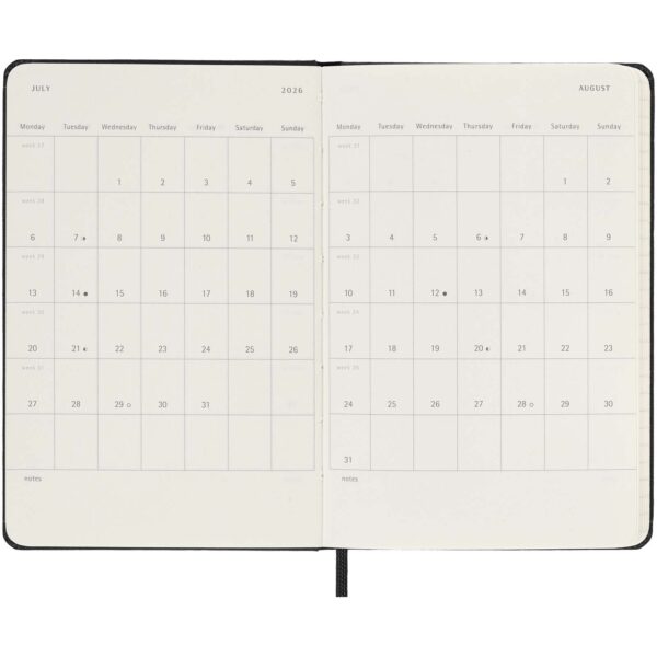 Agenda diaria de bolsillo de 12 meses con tapa dura "Moleskine" - Imagen 6