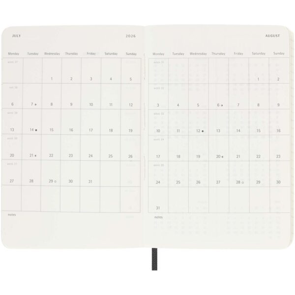 Agenda semanal de bolsillo de 12 meses con tapa blanda "Moleskine" - Imagen 6