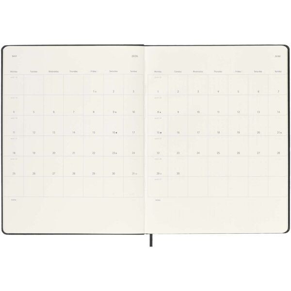 Agenda semanal XL de 12 meses con tapa dura "Moleskine" - Imagen 6