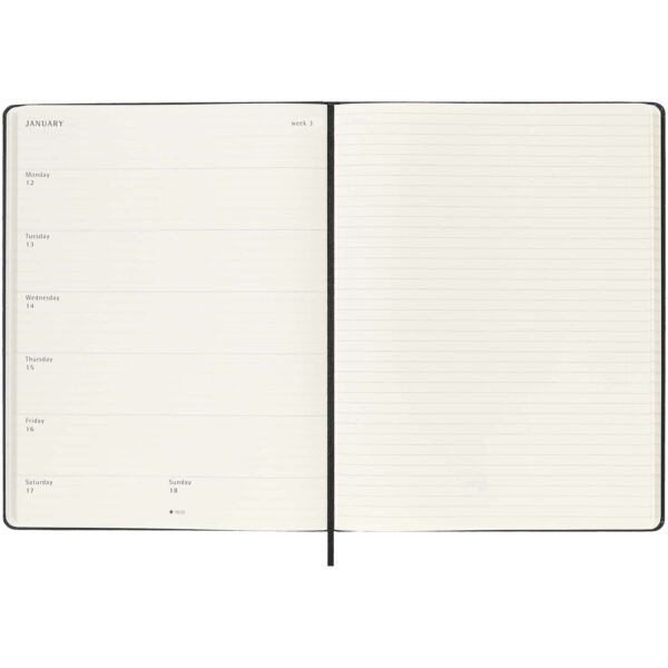 Agenda semanal XL de 12 meses con tapa dura "Moleskine" - Imagen 7