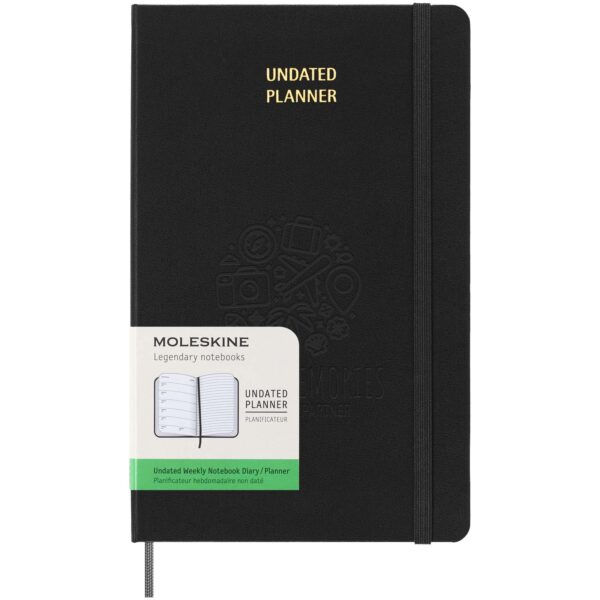 Agenda semanal L con tapa dura sin fecha "Moleskine" - Imagen 3