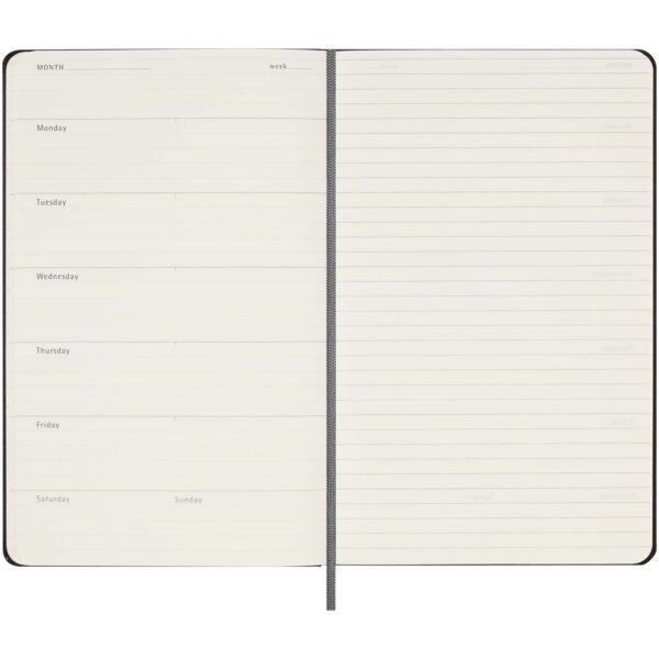Agenda semanal L con tapa dura sin fecha "Moleskine" - Imagen 7