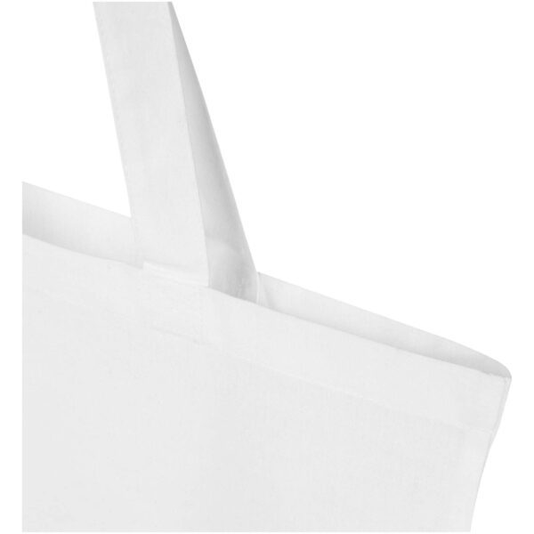 Bolsa Tote de 7 L de algodón reciclado de 140 g/m² con certificado GRS "Madras Blend" - Imagen 6