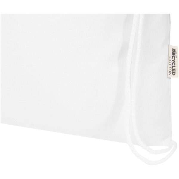 Bolsa de 5 L con cordón de algodón reciclado de 140 g/m² con certificado GRS "Oregon Blend" - Imagen 6