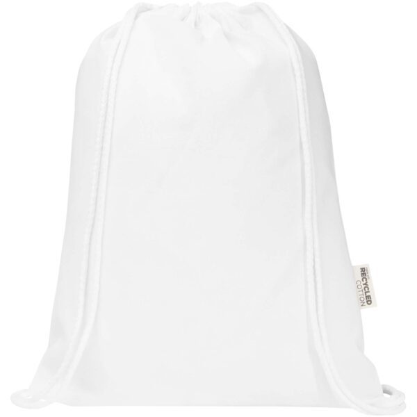 Bolsa de 5 L con cordón de algodón reciclado de 140 g/m² con certificado GRS "Oregon Blend" - Imagen 4