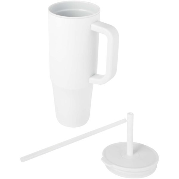 Vaso con aislamiento de 900 ml con certificado RCS y pajita de silicona "Brady" - Imagen 5