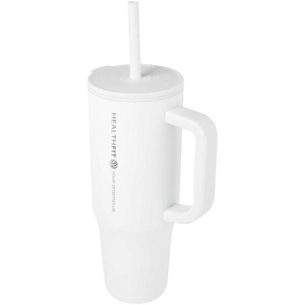 Vaso con aislamiento de 900 ml con certificado RCS y pajita de silicona "Brady" - Imagen 3