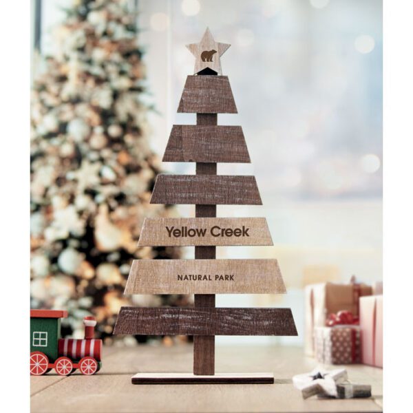 Árbol de Navidad de madera PUINEN - Imagen 3