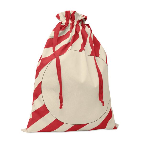 Bolsa grande algodón Papá Noel LAUKKU - Imagen 2