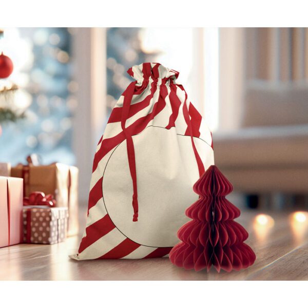 Bolsa grande algodón Papá Noel LAUKKU - Imagen 7