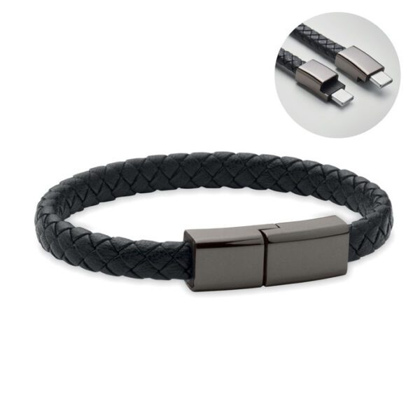 Pulsera cable trenzado tipo-C FAULETI CHARGE - Imagen 2