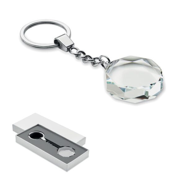 Llavero redondo de cristal ROUNDWARD