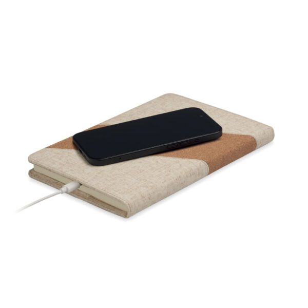 Cuaderno A5 con cargador 15W CORTONA - Imagen 4