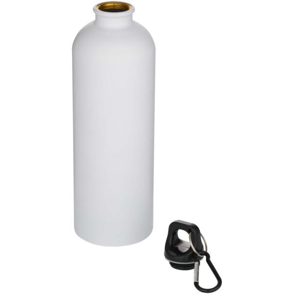 Botella de 750 ml de acero inoxidable mate reciclado con certificado RCS con mosquetón "Oregon" - Imagen 5