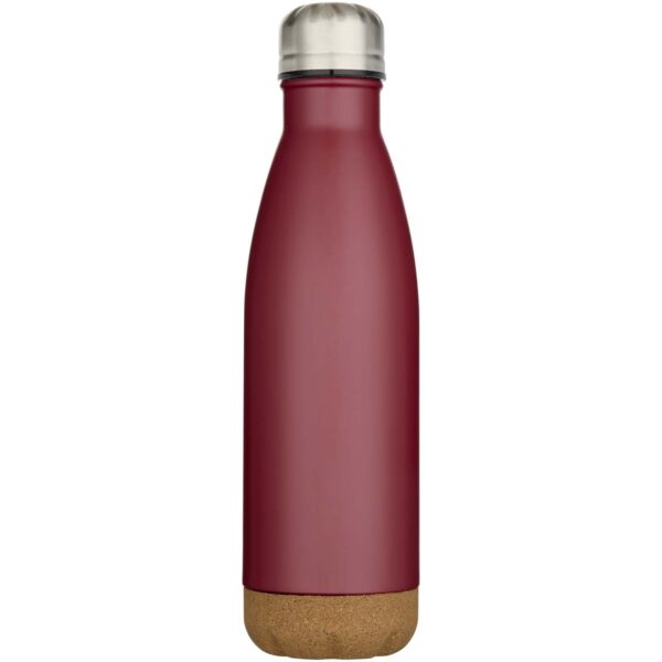 Botella de 500 ml de acero inoxidable con aislamiento y doble pared con detalles de corcho "Cove" - Imagen 3