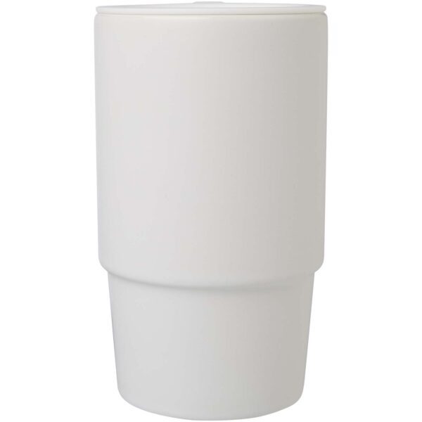 Taza de cerámica con tapa de plástico de 450 ml "Carter" - Imagen 4