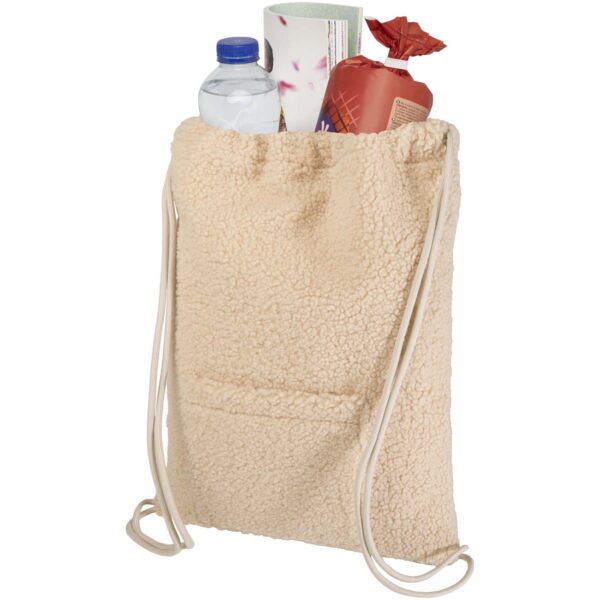 Mochila de cuerdas de 9 L de sherpa reciclado con certificado GRS "Bear" - Imagen 5