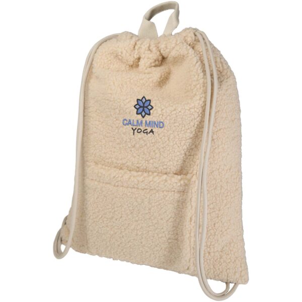 Mochila de cuerdas de 9 L de sherpa reciclado con certificado GRS "Bear" - Imagen 3