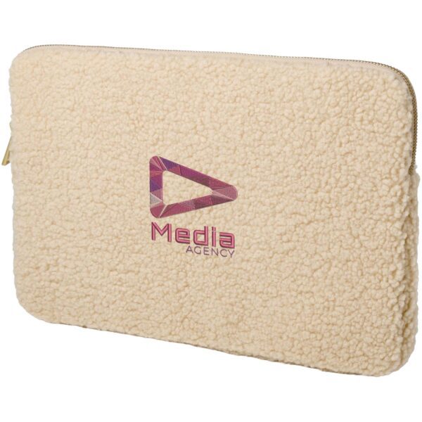 Funda para portátil de 13" y 2 L de sherpa reciclado con certificado GRS "Bear" - Imagen 3