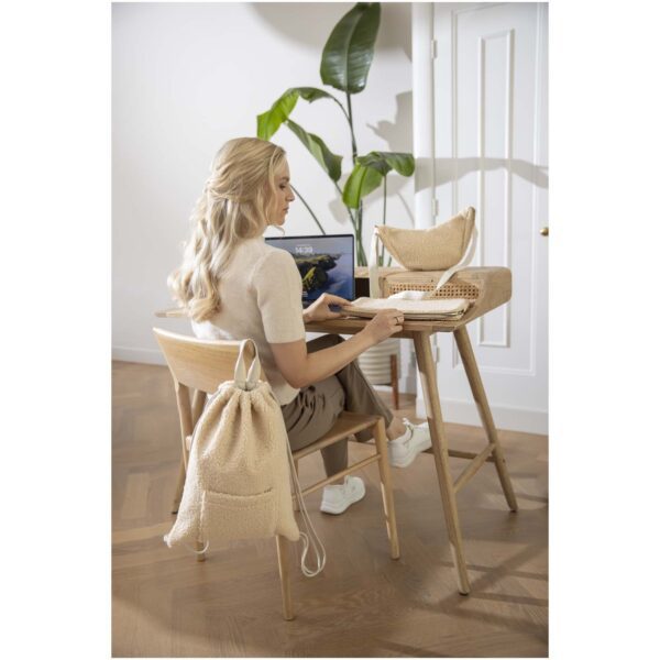 Funda para portátil de 13" y 2 L de sherpa reciclado con certificado GRS "Bear" - Imagen 7