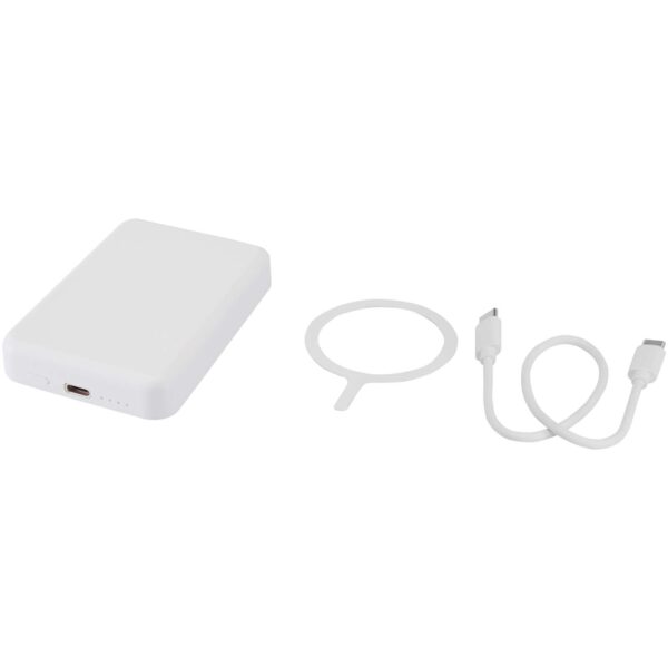 Batería externa inalámbrica magnética de 5000 mAh y 15 W con PD de 20 W fabricada con plástico reciclado "Acrab" - Imagen 8