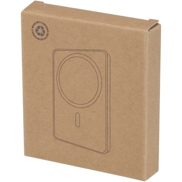 Batería externa inalámbrica magnética de 5000 mAh y 15 W con PD de 20 W fabricada con plástico reciclado "Acrab" - Imagen 4