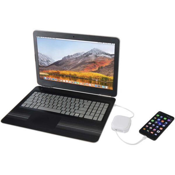 Cable retráctil reciclado 5 en 1 para sincronización de datos y carga rápida de 100 W con kit de herramientas para smartphone "Gloas" - Imagen 8