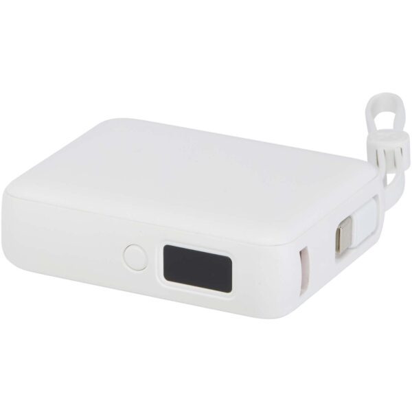 Batería externa para tableta de 10 000 mAh y 35 W con cable tipo C integrado y fabricada con plástico reciclado "Acrux" - Imagen 6