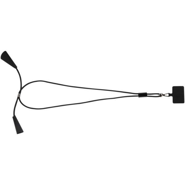 Lanyard de plástico reciclado para smartphone con sincronización de datos integrada y cable 5 en 1 de carga rápida de 100 W "Funi" - Imagen 5