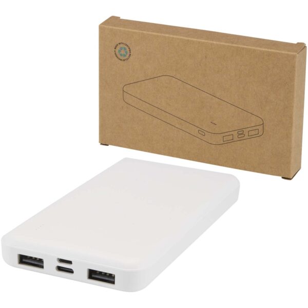 Batería externa de plástico reciclado de 10 000 mAh y 10 W "Intan"
