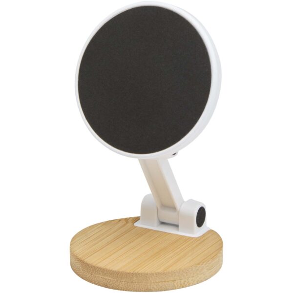 Soporte para teléfono magnético plegable de plástico reciclado con detalles de bambú "Alcor" - Imagen 5
