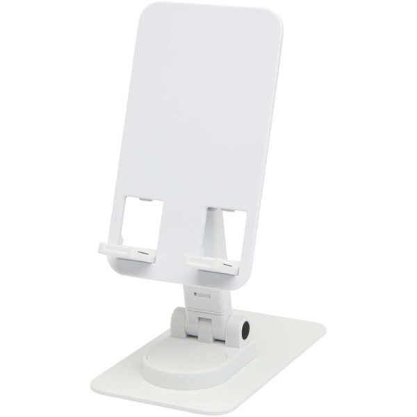 Soporte para teléfono plegable de plástico reciclado con soporte metálico para escritorio "Alhena" - Imagen 5