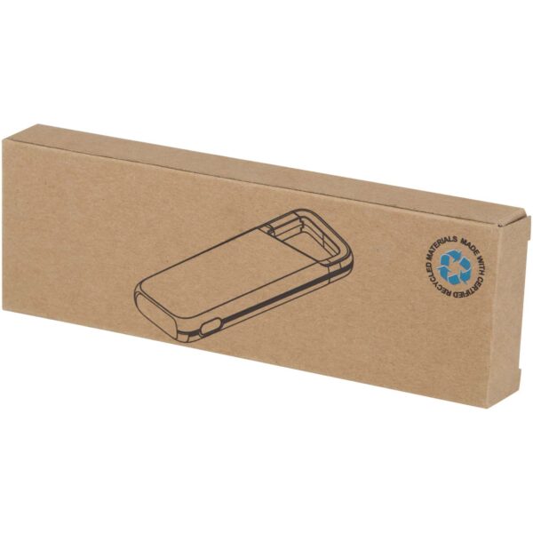 Batería externa de 5000 mAh y 12 W de plástico reciclado resistente al agua con mosquetón "Alkes" - Imagen 4