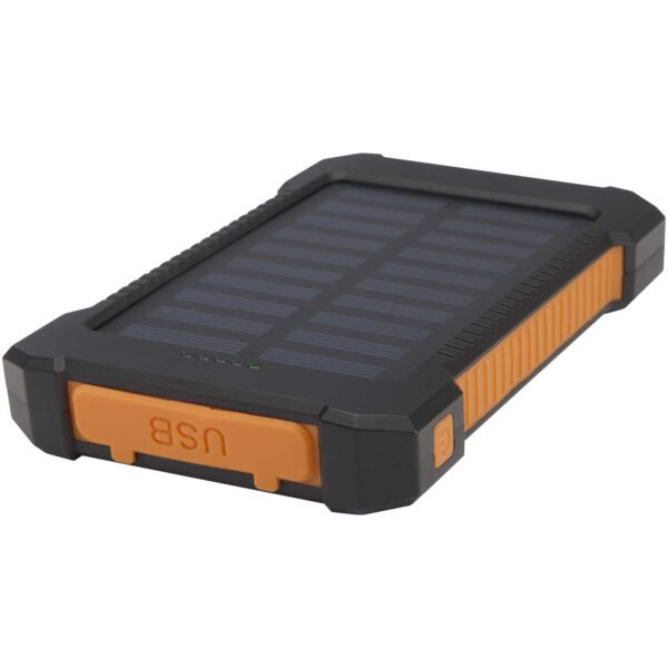Batería externa solar de 5000 mAh y 10 W de plástico reciclado robusto con linterna incorporada "Altair" - Imagen 7
