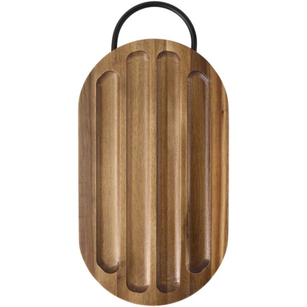 Tabla de cortar de madera de acacia con cuchillo para pan "Prestige" - Imagen 3