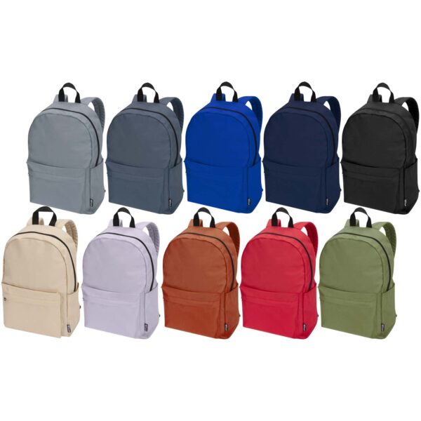Mochila para portátil urbana de 14" y 16 L de material reciclado con certificado GRS "Byron" - Imagen 9