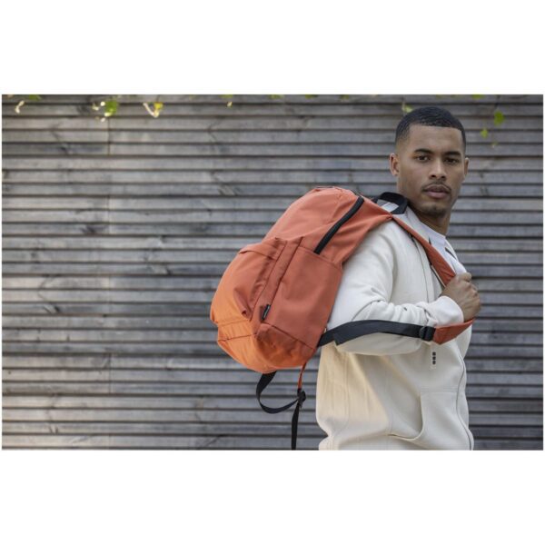 Mochila para portátil urbana de 14" y 16 L de material reciclado con certificado GRS "Byron" - Imagen 10