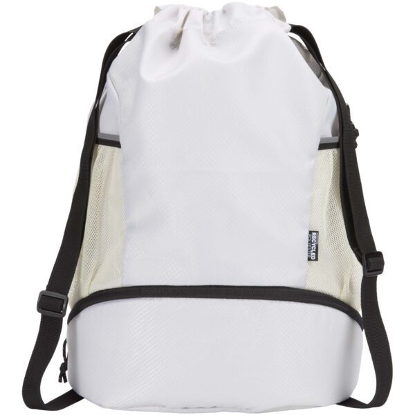 Bolsa deportiva de 18 L con cordón y compartimento inferior de material reciclado con certificado GRS "Nomad" - Imagen 4