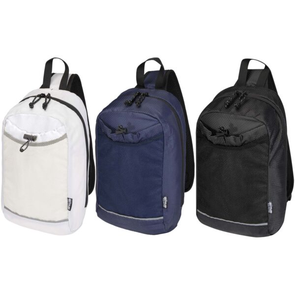Bolsa cruzada de hidratación de 6 L de material reciclado con certificado GRS "Nomad" - Imagen 9