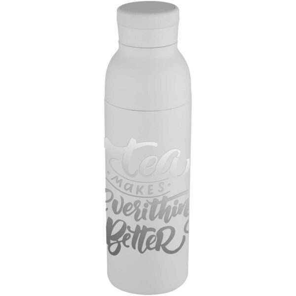 Botella de 650 ml con doble pared aislante de acero inoxidable reciclado RCS "Illuminate" - Imagen 3