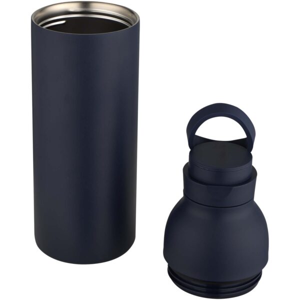 Botella de 650 ml de acero inoxidable reciclado con certificado RCS de doble pared con 3 tapas "Iluminate" - Imagen 8