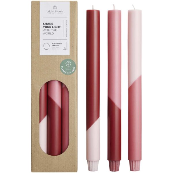 Velas diagonales - set de 3 "Originalhome Eden"