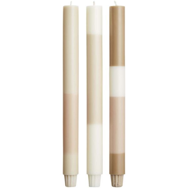 Velas de piedra caliza en capas - set de 3 "Originalhome" - Imagen 3